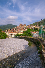 Small medieval village of Pigna, Liguria, Italy