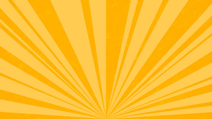 Abstract orange background with orange vintage sun rays effect
