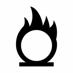 Illustration of oxidizer icon on white background