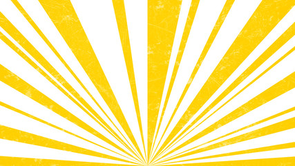 Abstract retro background. Beautiful yellow sun rays texture. Retro style sunburst
