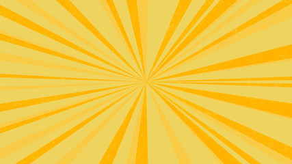 Yellow vintage sun burst style background