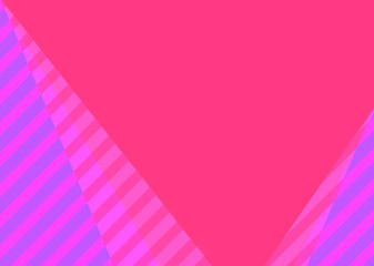 濃いピンク色とピンク紫の斜めストライプと無地のコピースペースの背景
