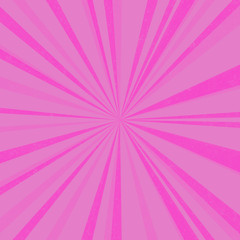 Abstract background with pink vintage sun rays