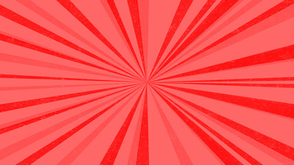 Red sun rays texture. Beautiful sunburst background