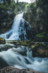 Gollinger Waterfall in austria during Spring