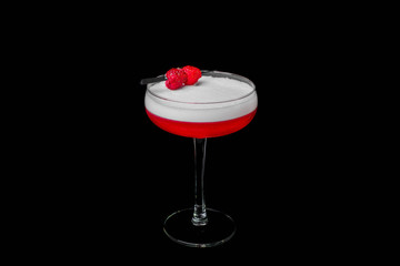 cocktail in isolated black background