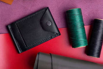 wallet on a desk. shallow depth of field.