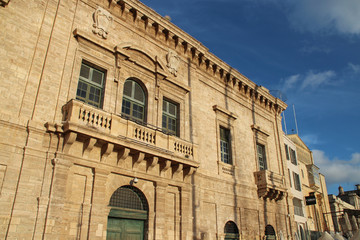 Fototapeta premium palace (?) in vittoriosa (cospicua) malta 