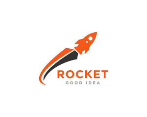 Rocket Logo Icon Design Vector