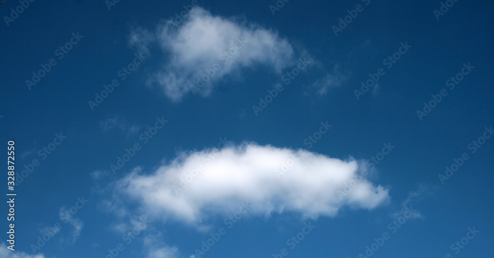 Wall mural beautiful day blue sky and clouds