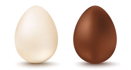 Vector set two eggs for Easter