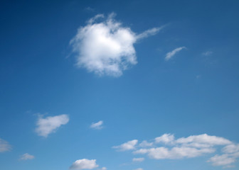 Naklejka na ściany i meble beautiful day blue sky and clouds