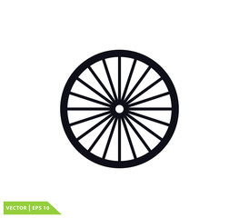 Tire icon vector logo design template