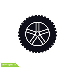 Tire icon vector logo design template