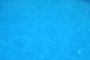 Blue Water Background. Water surface texture. Blue water ripple surface