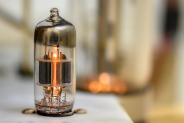 Glowing Vacuum Tube
