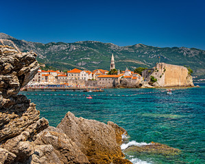 View on the old town of Budva, Montenegro