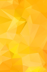 Yellow vivid polygonal vector background.  geometric vector illustration. creative design template