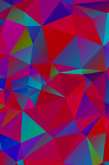 Geometric designs. Vector, multicolor geometric background. Triangles, vivid in the style of cubism