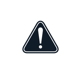 Warning attention icon vector logo template