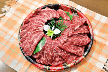 焼肉用の牛肉