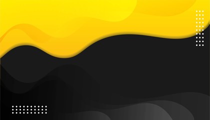 Abstract Background with black and Yellow color. Minimalis background, banner, flayer, poster template promotion. vector illustrasion