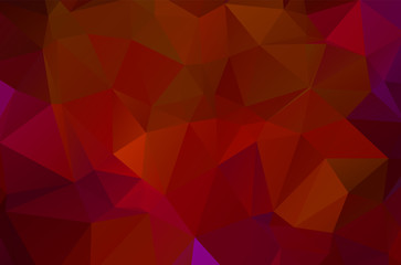 Abstract Red Geometric Background. Raster Illustration