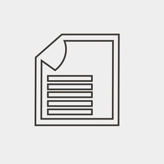 file document icon vector paper