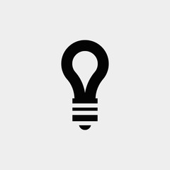 light bulb vector icon illustration