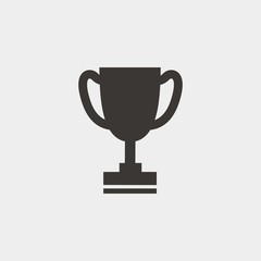 trophy vector icon sports award 