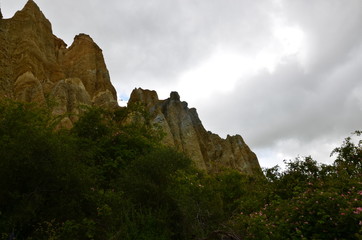Clay Cliffs bei Omarama Neuseeland Südinsel