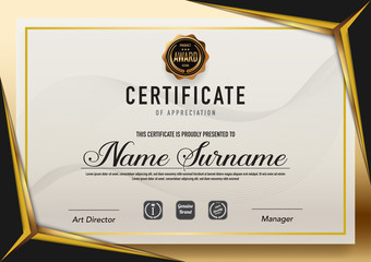 Certificate template luxury and diploma style,vector illustration.