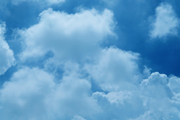 blue sky with white clouds