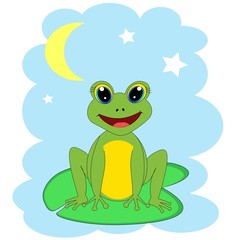 cute frog illustration nursery decor