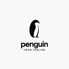 modern outstanding penguin animal logo
