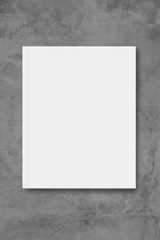 blank paper on concrete background