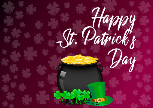 Happy St. Patrick's Day motivation quote wallpaper