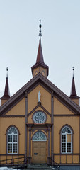Fototapeta na wymiar Church in Tromso Norway