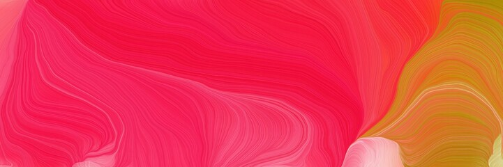 dynamic vibrant colored banner. modern waves background design with crimson, sandy brown and bronze color