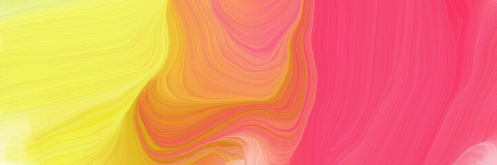 beautiful vibrant colored banner with pastel red, khaki and sandy brown color. modern soft swirl waves background illustration