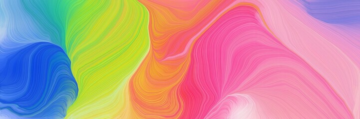 vibrant colored background banner with pastel magenta, royal blue and golden rod color. curvy background illustration