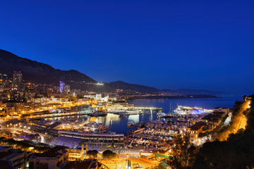 Monaco Principality By Night