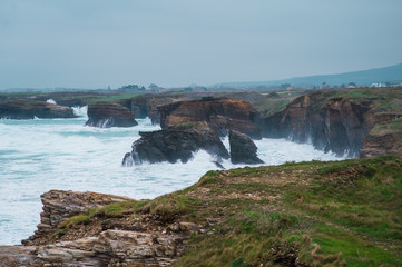 Cathedral beach in Galicia