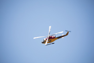 Fototapeta na wymiar rescue helicopter