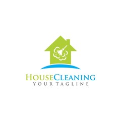 House Cleaning Logo Vector and  clean house