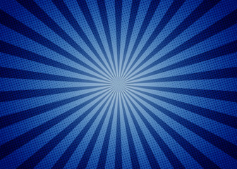 abstract comic blue background cartoon style. sunlight. vector illustration.