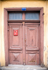 wood old door