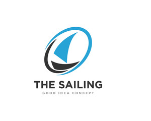 Sailing Boat Logo Icon Design Vector