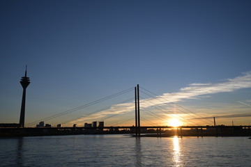 Düsseldorf Sonnenuntergang