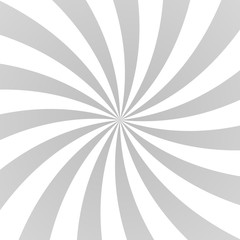 Sun rays background. Gray radiate sun beam, burst effect. Sunbeam light flash boom. Template poster sale. Sunlight star, sunrise glow burst. Solar radiance glare, retro design. Vector illustration